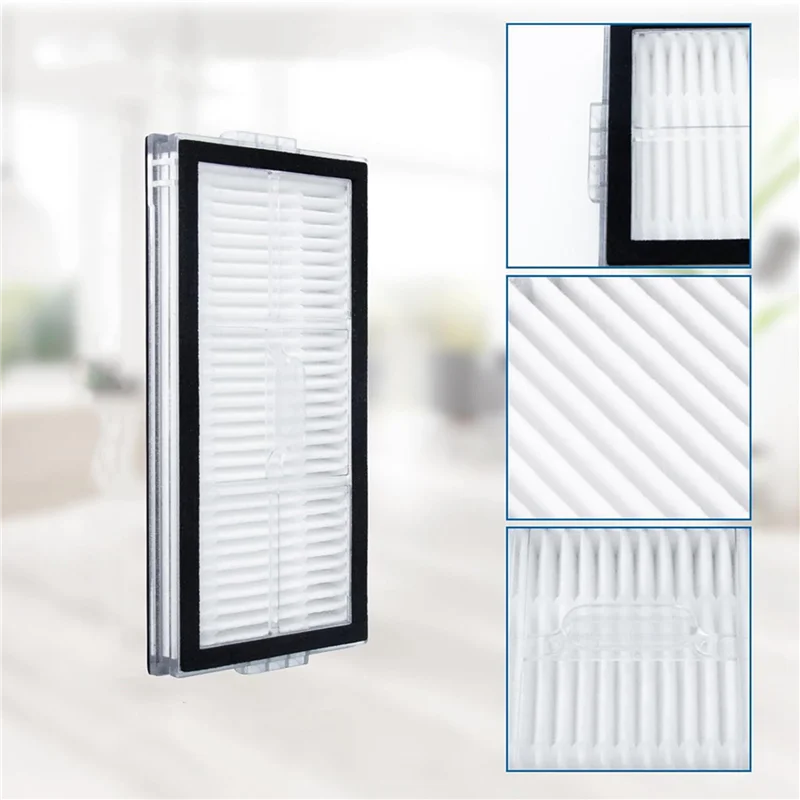 UNCL 8 عبوات من فلتر HEPA البديل لملحقات المكنسة الكهربائية Roborock Saros 10R