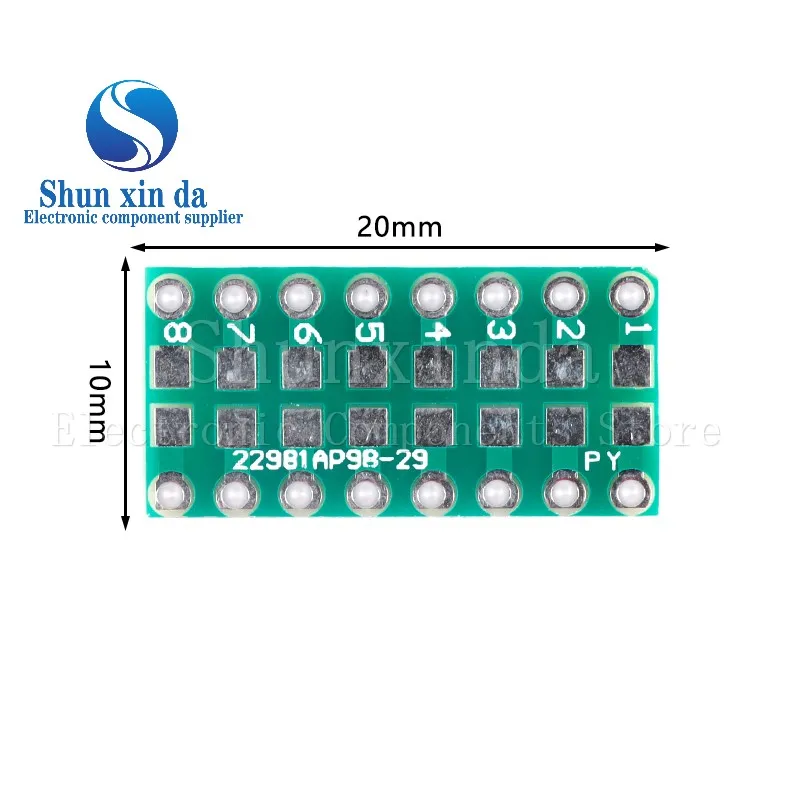 10 SZTUK 0402 0603 0805 do DIP PCB Transfer Board DIP Pin Board Pitch Capacitance Resistance Adapter plate Conversion board