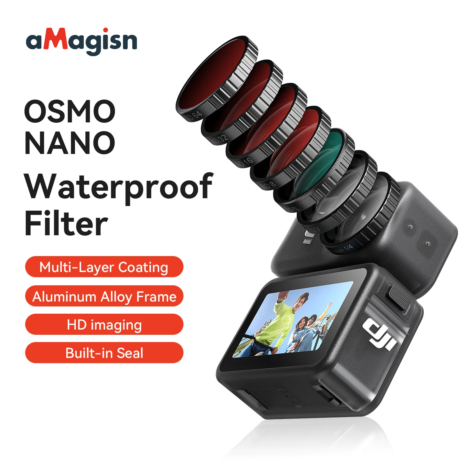 Nd8 nd16 nd32 nd64 (фильтр, cpl, фильтров, dji) купить от 352,00 руб. Камера и фото на 1rub.ru