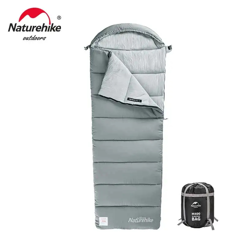 Naturehike-Lightweight Warm Sleeping Bag, Outdoor Hiking Envelope, Cotton, Camping, 4 Season