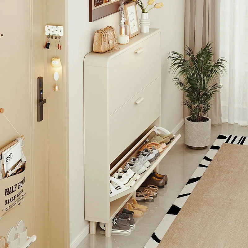 Modern Ultra Thin Shoe Cabinet Organizer Storage Cupboard Space Saving Shoe Shelf Shelves Designer Muebles Entrance Furniture