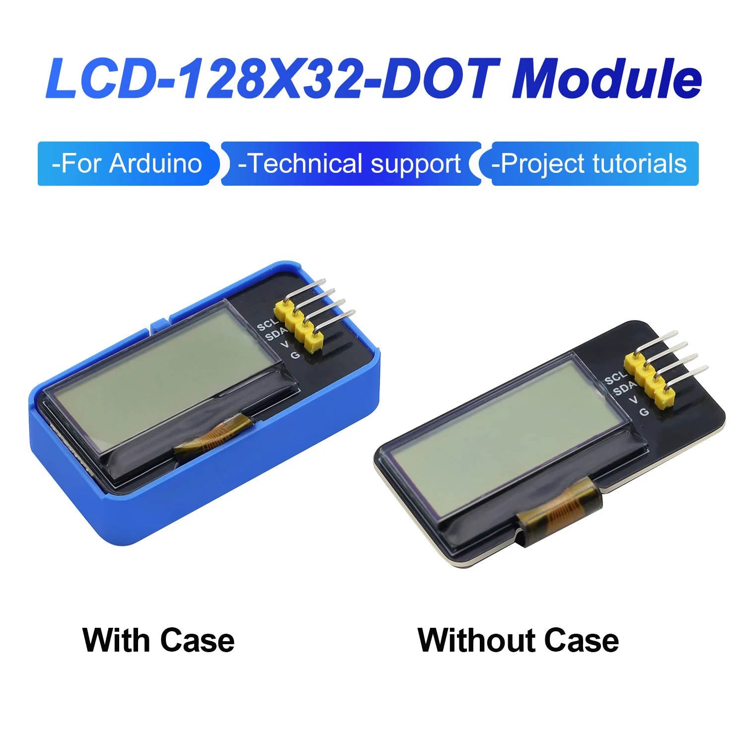 1 PC LCD 128 x 32 DOT-Modul für Arduino/Raspberry Pi/Lego DIY elektronische Bausteine, die in verschiedenen Displayprojekten verwendet werden