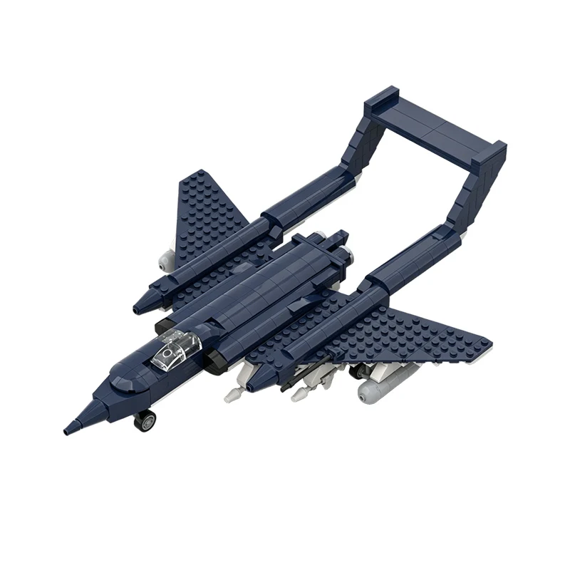DH.110 Jet Interceptor Model MOC Building Bricks War Equipment Modular Technology Gifts Holiday Assemble Children Toys Suit