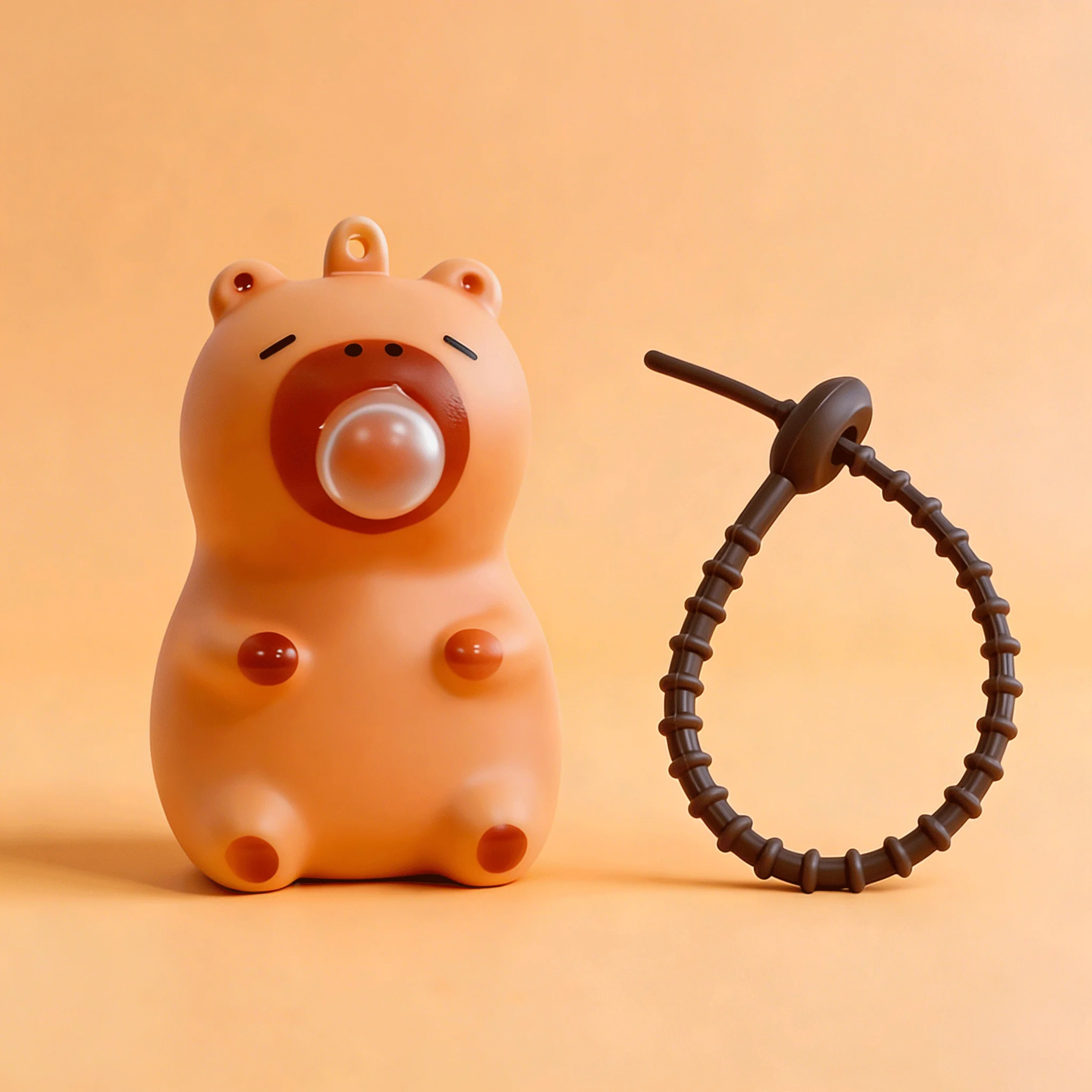 Capybara Squeeze Pendant Toy image
