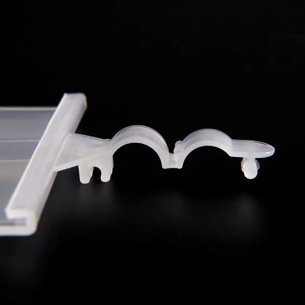 10Pcs Portable Plastic Price Tag Holder Translucent Snapon Lockon Label Holder Hanging Plastic Hang Tag Wire Shelf