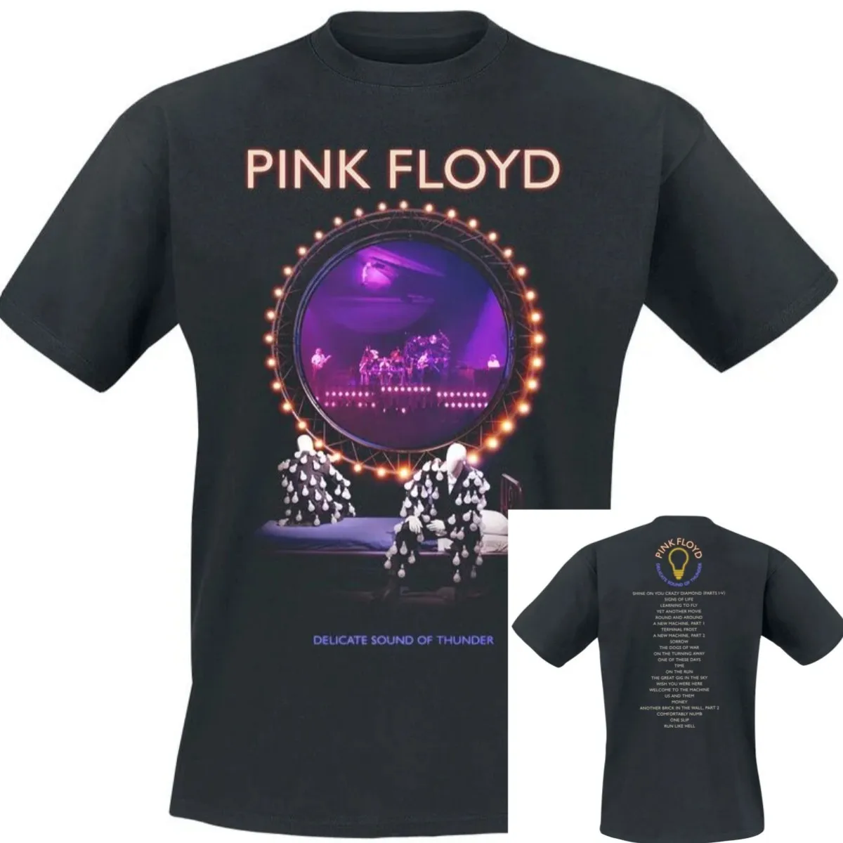 2026 Logo Rainbow Pink Floyd Band T-Shir Cotton Graphic Tee Men Women Summer Streetwear Top