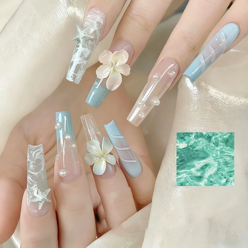 Cinco flores de pétalos, molde de silicona para decoración de uñas en relieve, salón de uñas 3D DIY, accesorios de decoración de uñas, herramienta de manicura