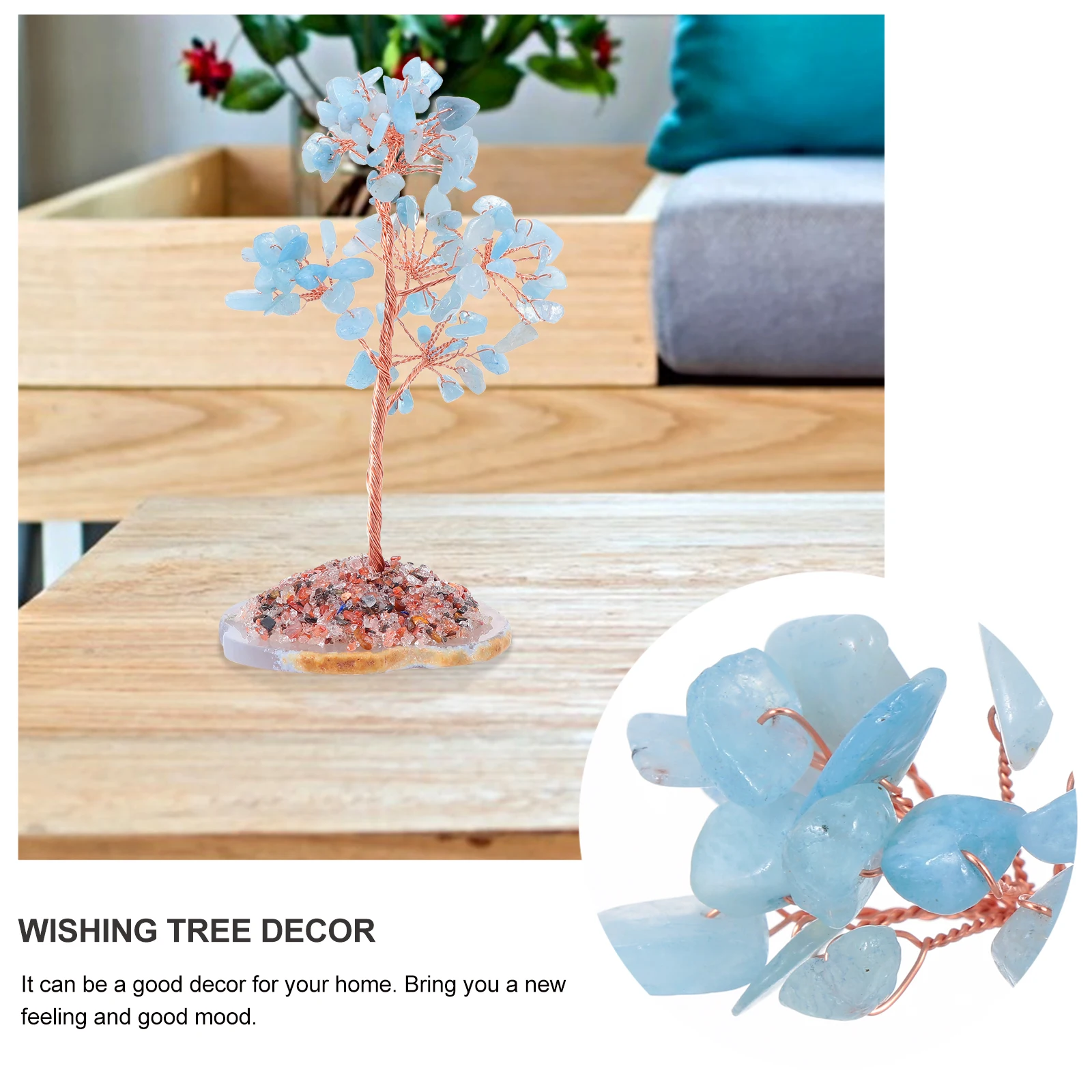 

Chakra Healing Shui Gemstone Money With Crystal Tree With Base Base For Fortune Money Tree Home Decor Fortune Wealth