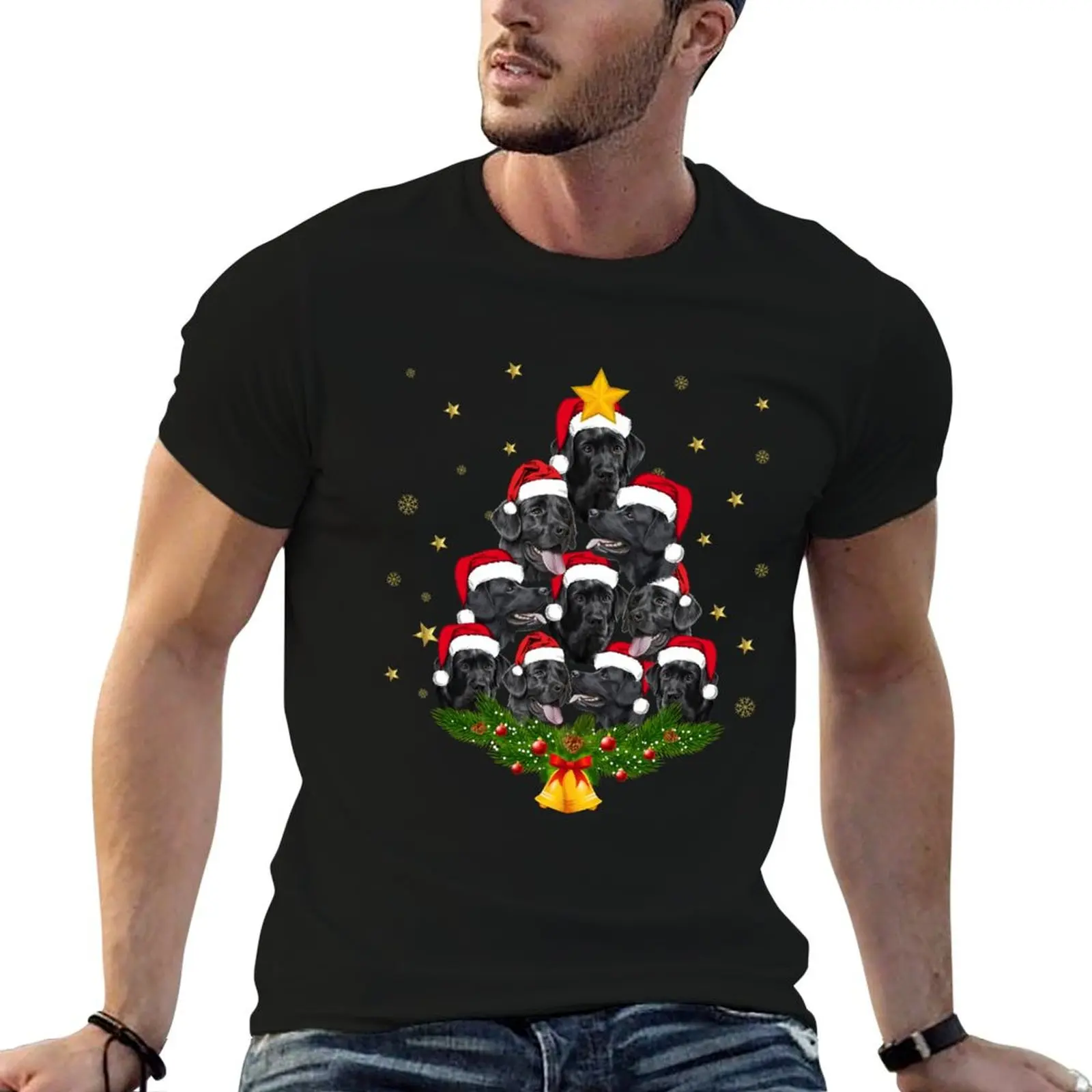 

Black Lab Christmas Tree T Shirt T-Shirt t shirts for man cotton man t shirts cotton man tshirt T-shirt