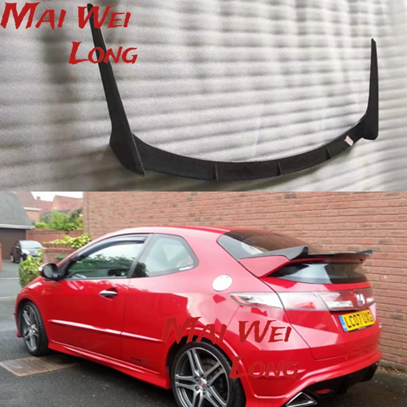 Carbon Wing Lip For Civic FN2 (2007-2011) Type R Seeker Carbon Fiber Rear Spoiler