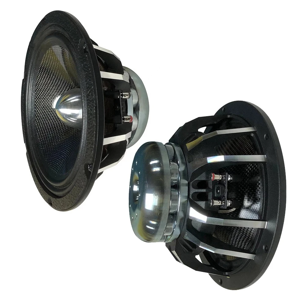 8-Inch automotive speaker with neodymium magnetic mezzo tweeter, plug-and-play system, 12V 200W power,