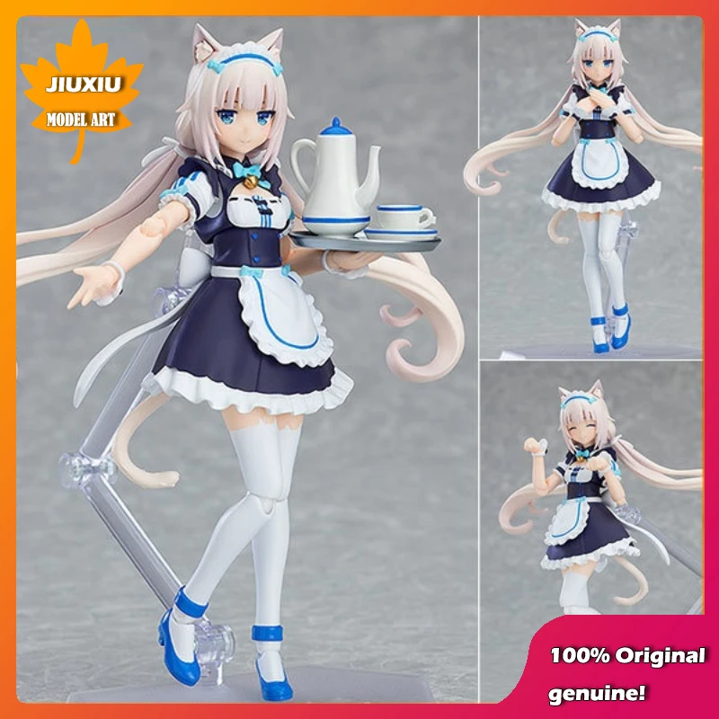 

100% Original: Anime Nekopara vanilla 13cm figma#487 PVC Action Figure Anime Figure Model Toys Figure Collection Doll Gift