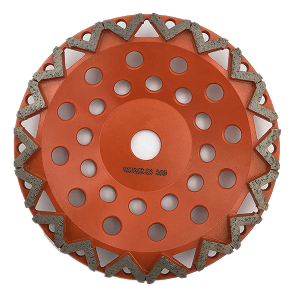 GD92 High Sharpness Diamond Arrow Segments Grinding Head 7 Inch Concrete Grinding Plates Floor Disc with Metal Bonded Bars 3PCS