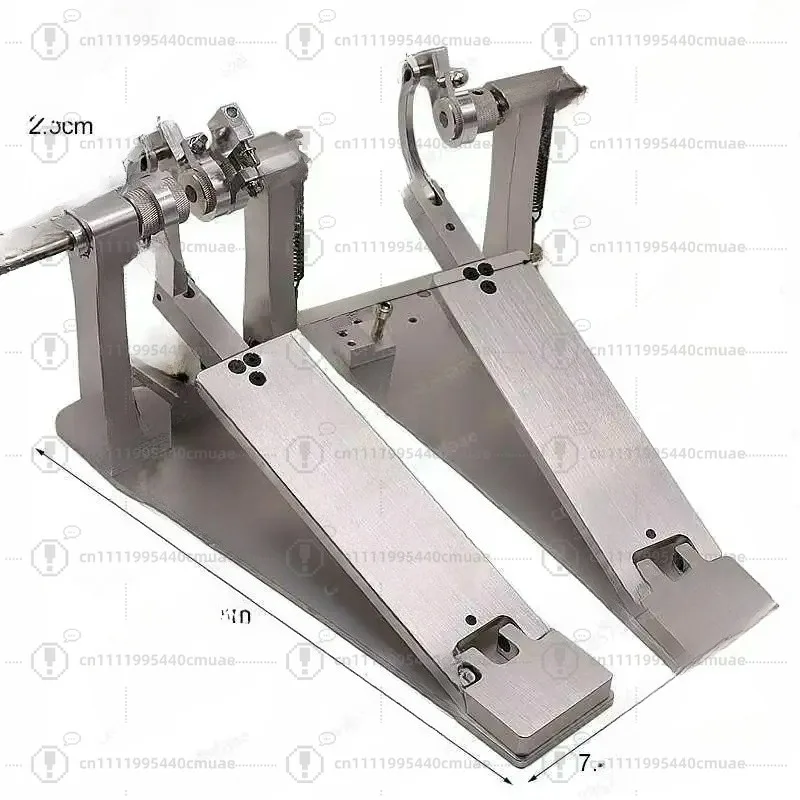Silver Drum Set Double Pedal, Jazz Drum Double Pedal, Pedal Drum Practice, Hammer Instrument Accessories