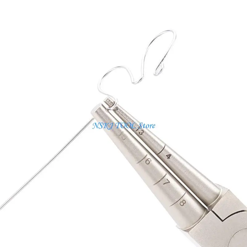 

L8RC Jewelry DIY Plier Jewelry Tool Equipment Round Nose Plier Wire-Cutter Plier Polishing Carbon Steel Material for Jewelry
