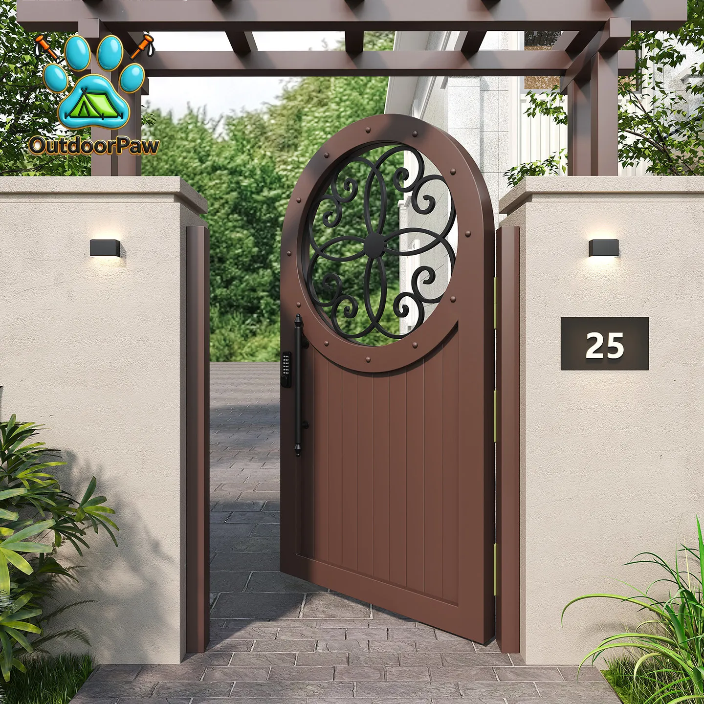 Outdoor Homestay Small Courtyard Gate Courtyard Rural Self-built House Gate French Garden Gate
