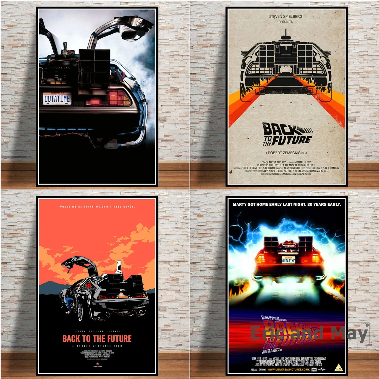 To Wall Back Canvas the Prints Future Movie Painting Classic Cool Art Car Poster And Vintage Pictures For Living Room Home Decor