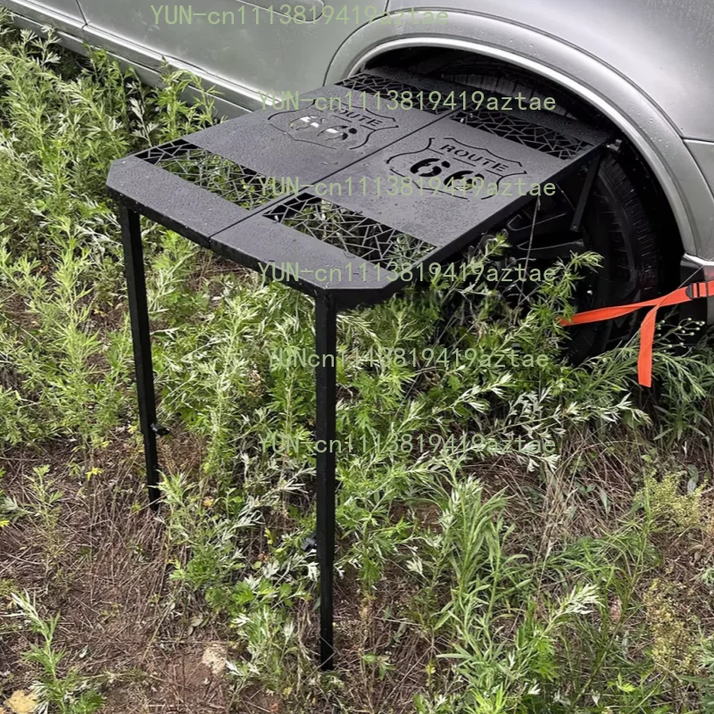 Camping Table Portable Folding BBQ Table with Non-Slip Surface, Travel Picnic Accessories
