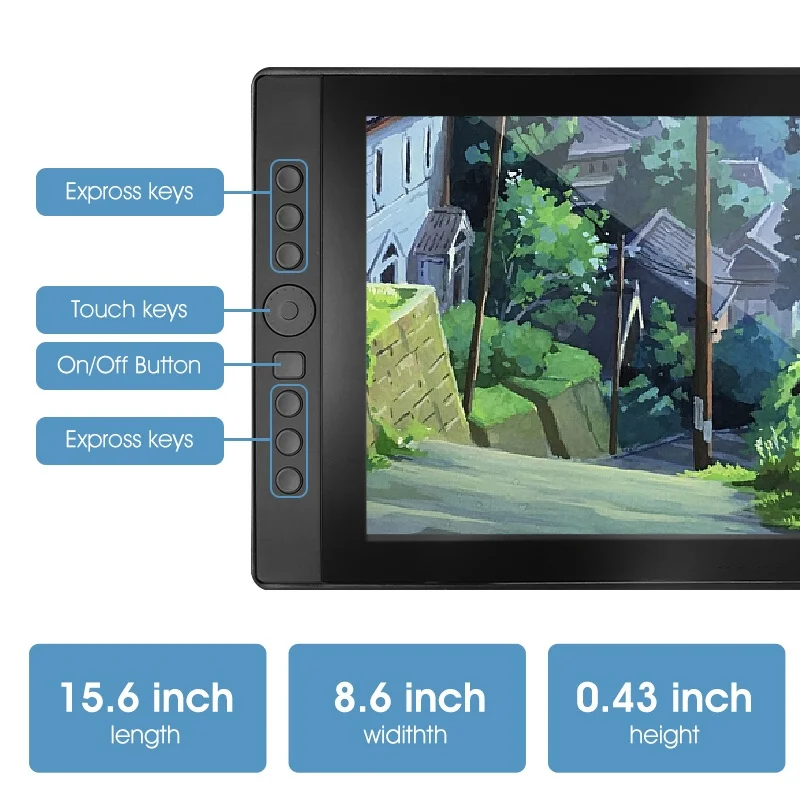 Portable USB Interface Graphic Design Drawing Tablet Portable Art Tablette Graphique Dessin with Digital Pen