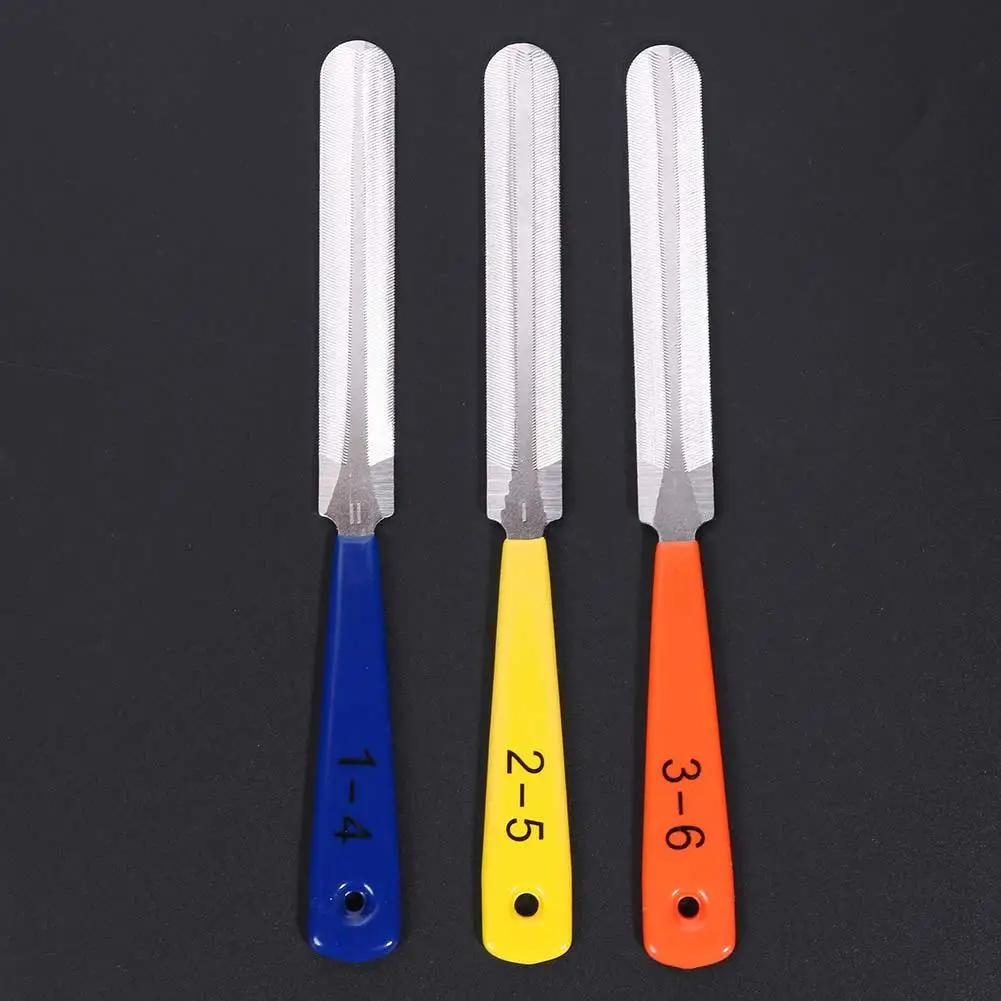 3pcs/set Guitar File Professional Diamond Fret End Smoothing File Durable Luthier Repair Tools Musical Instruments Accessories