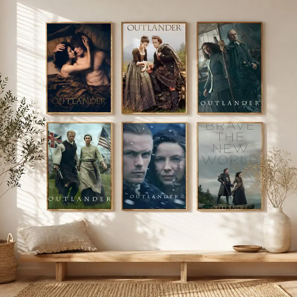 Period Series O-outlander Poster All-match HD Waterproof Self-Adhesive Wall Art Sticker For Home Bedroom