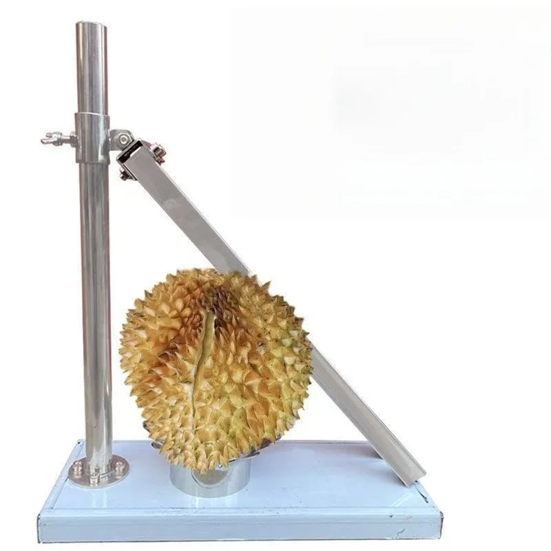 Professional stainless steel durian cracking tool with lever system--heavy-duty shell opener