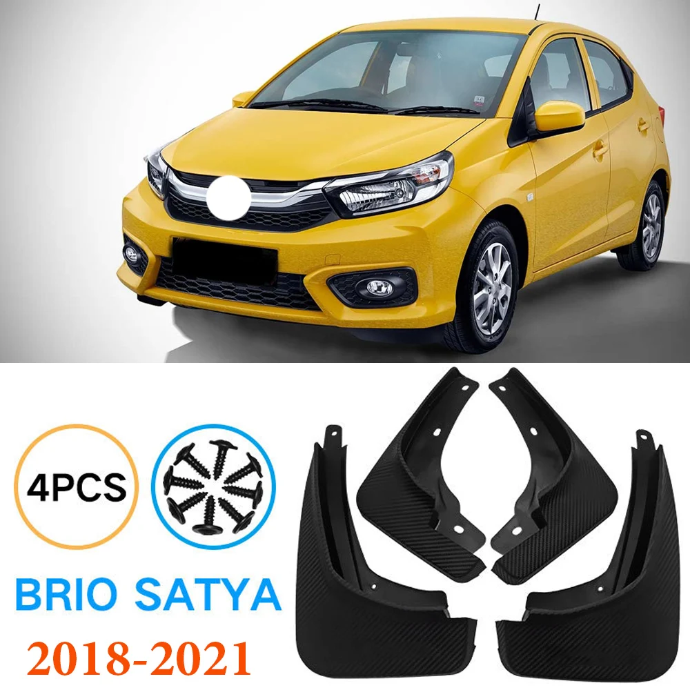 

New upgrade For Honda Brio Satya 2018 2019 2020 2021 Car Mudguard Front Rear Fender Car Accessories 4PCS