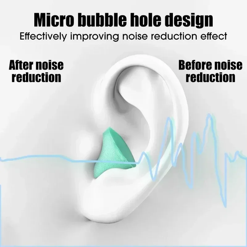 Soft Foam Anti-Noise Protection Earplug Sleep Noise Reduction Comfortable in-ear Earplugs Slow Rebound Student Earbuds