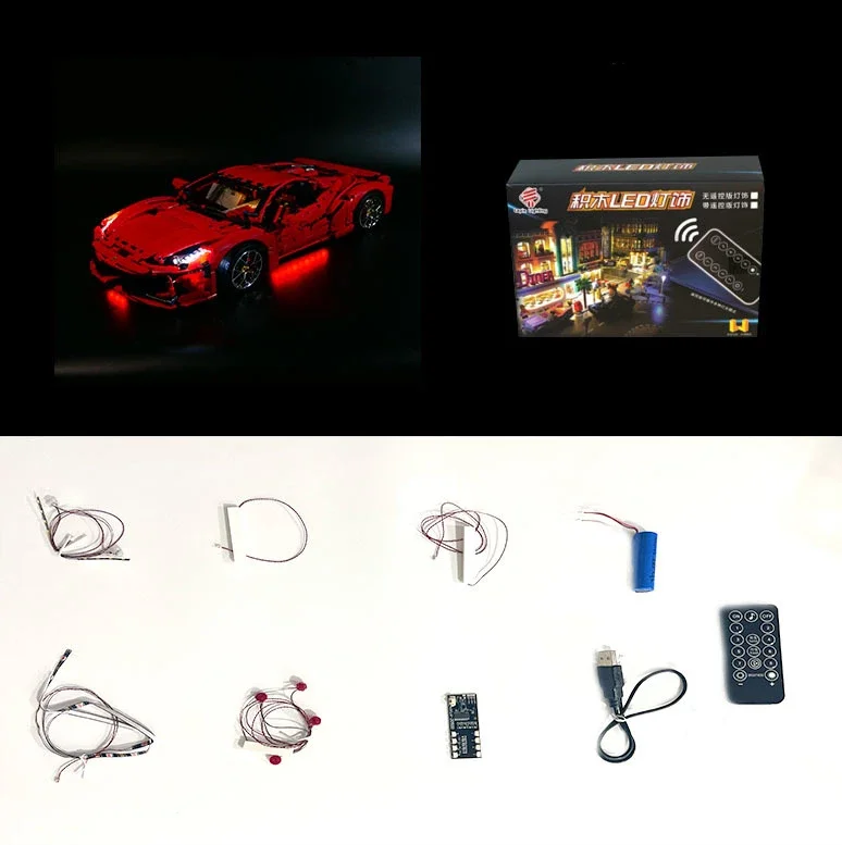 No Model Led Light Kit for 10304 Chevrolet Camaro Z28