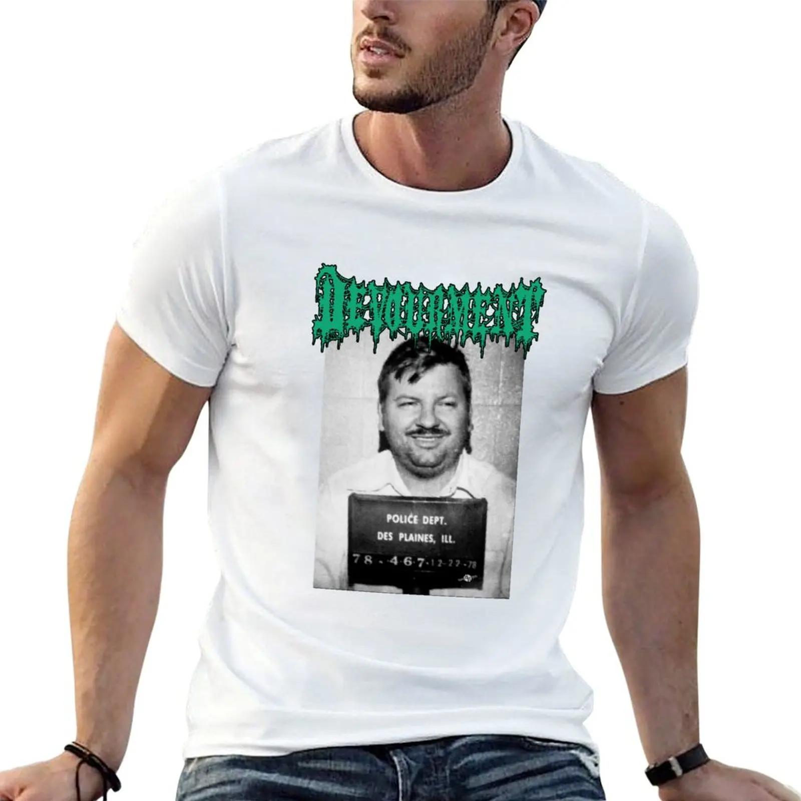 DEVOURMENT T-Shirt Basic Simple Design Short Sleeve Shirt