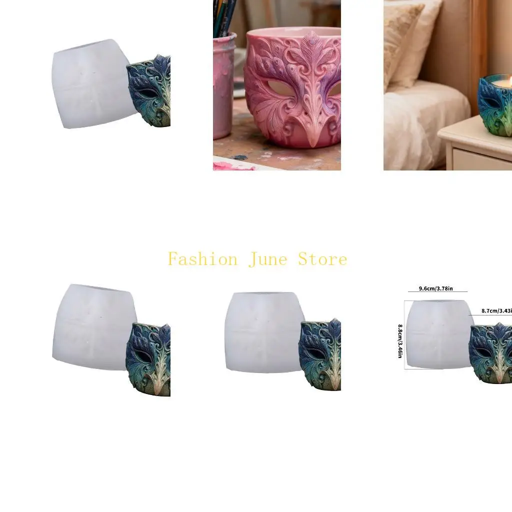 N5KA Detailed Bird Face Silicone Mold Creating Unique Plant Pots Holders Resin Art Projects With Smooth Finishes