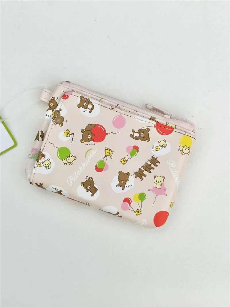 Niedliche rilakkuma Schlüssel Veranstalter Brieftasche kawaii Geldbörse Brieftaschen Anime Schlüssel etui Halter Münz beutel Geld tasche Mini Aufbewahrung tasche