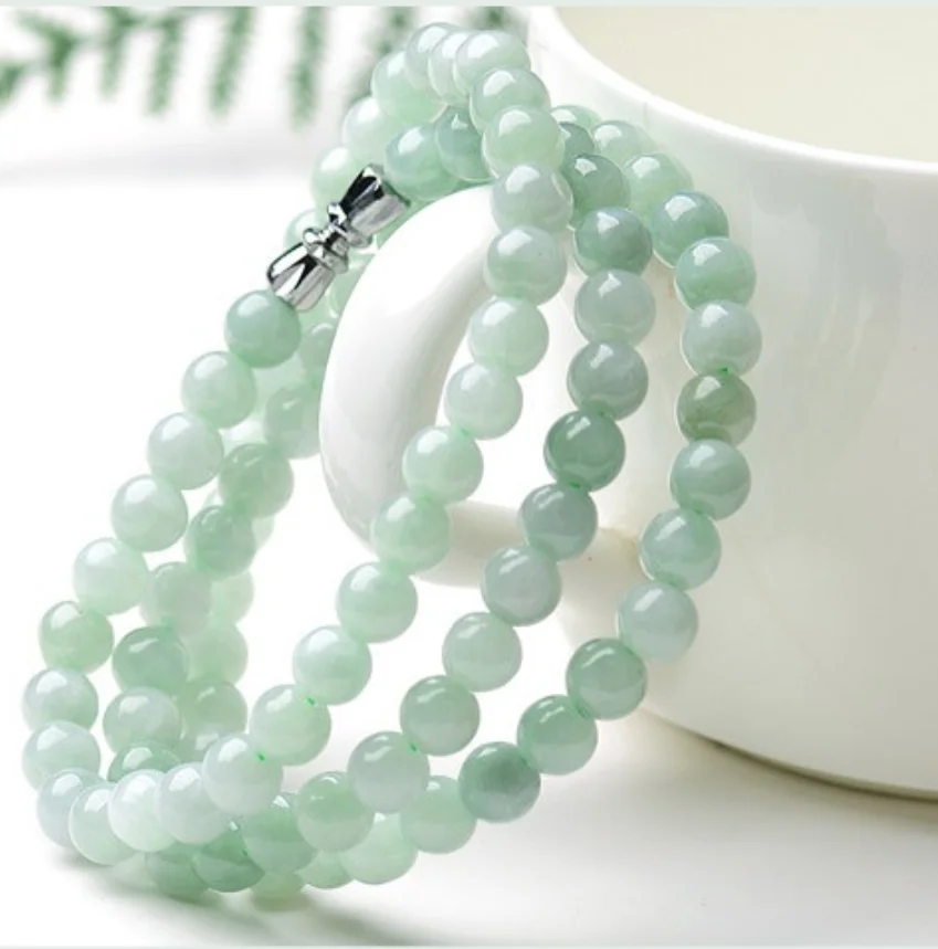 

Ювелирные изделия из натурального нефрита A + жадеитовые бусины нефритовый браслет женское нефритовое ожерелье