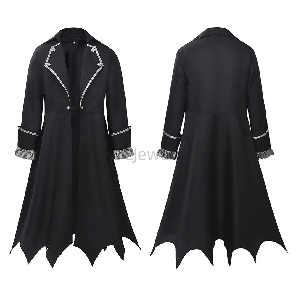 2026 European And American Gothic Punk Cosplay Costume Medieval Renaissance Costume Halloween Dark Retro Coat