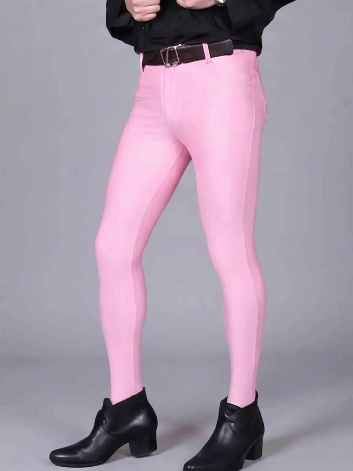 M-3XL Tights Elastic Trousers Pockets Mens Pencil Pants Leggings Fashion Streetwear Trousers Casual Pantalon Spodnie Jogger Pant