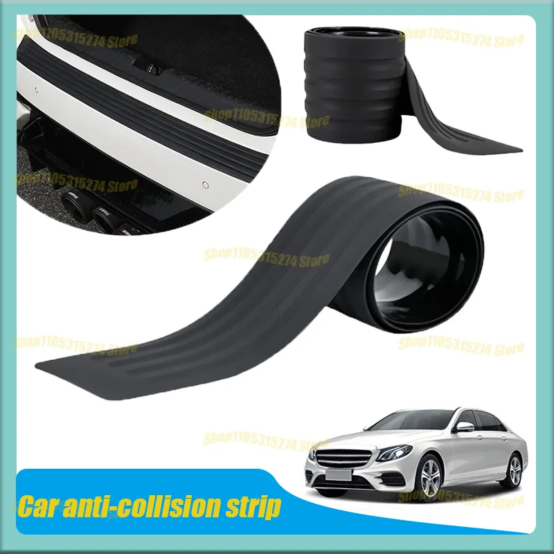 

Universal Car Trunk Door Sill Plate Protector Anti-Scratch Rubber Rear Bumper Guard Anti-Collision Protector Strip