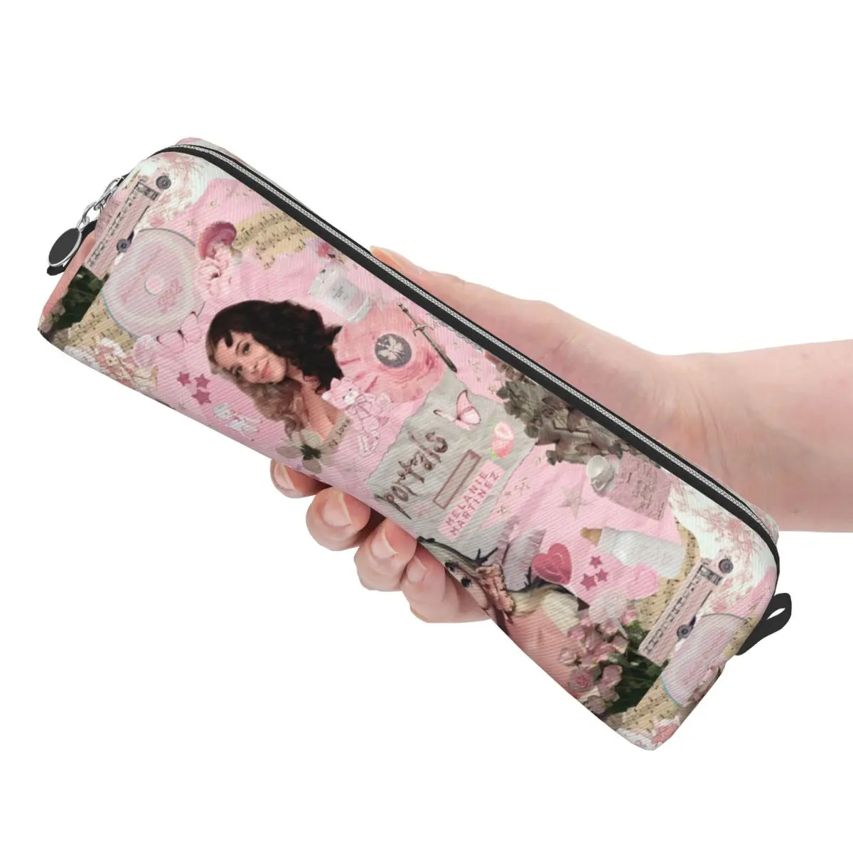 핑크 멜라니 마르티네스 연필 케이스 패션 음악 가수 펜 상자 가방 학생 대용량 학생 학교 선물 연필 상자