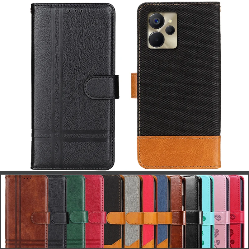 For Case Realme 9i 5G Cover Celular Luxury Back Skin Leather & Silicone Funda For Realme 9i 5G RMX3612 Case Original Coque