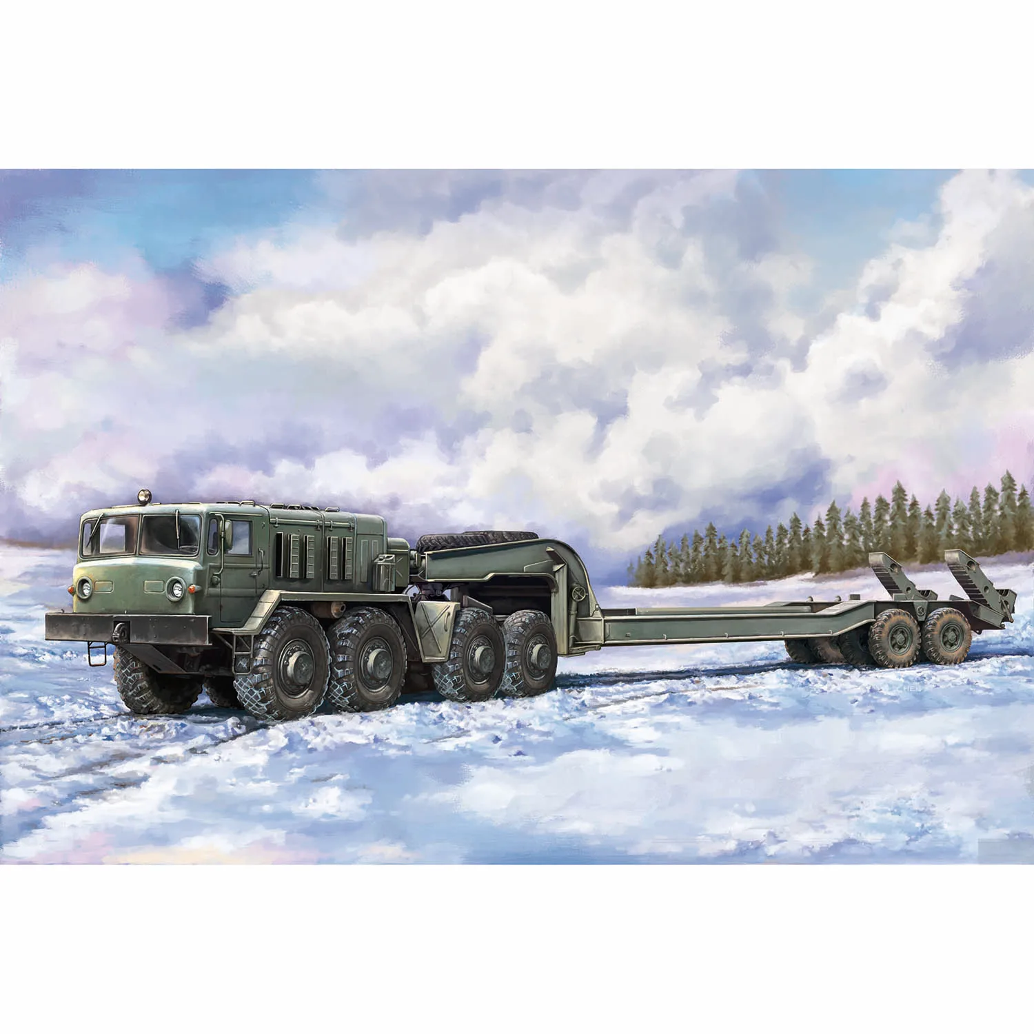 

Trumpeter 1/72 MAZ-537G Intermediate Type Car with MAZ/ChMZAP 5247G Semitrailer for Collecting TH23032