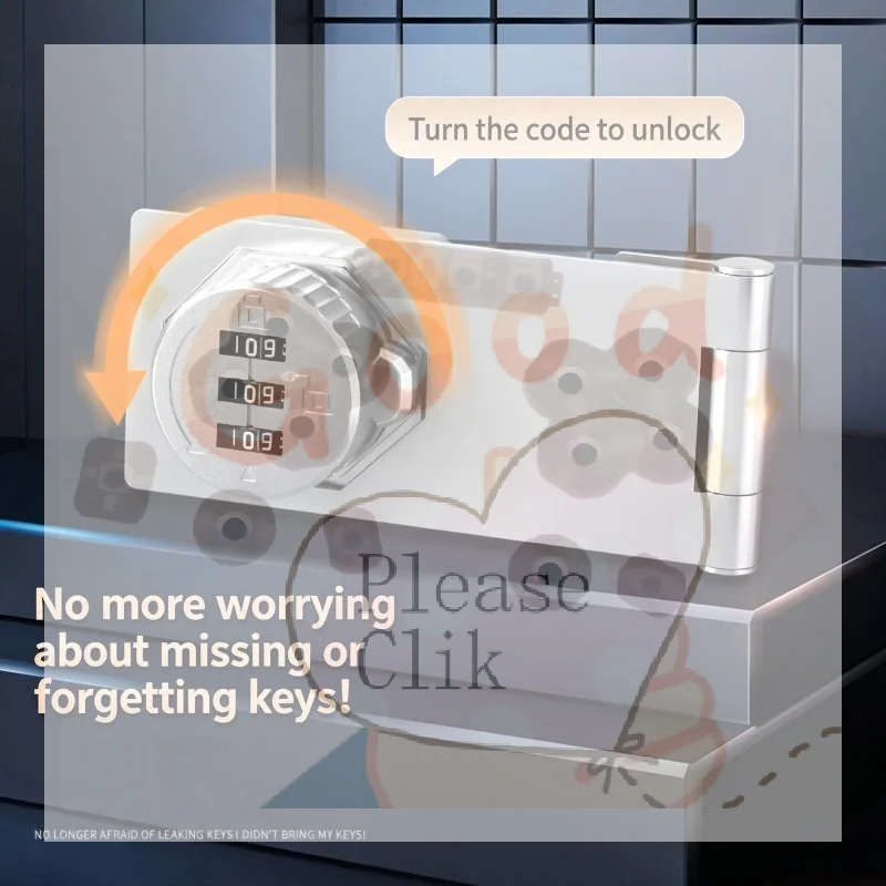 【HG】3 Digit Household Security Cabinet Password Locks Keyless Drawer Combination Coded Door Lock Zinc Alloy Furniture Hardware