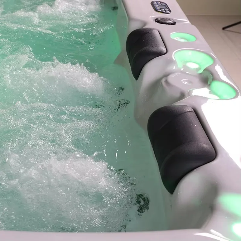 Whirlpool Spa Jacuzzi Hot Tub Bathtub Massage Acrylic Outdoor 7 Person 121 Jets Constant Temperature Ozone System Villa