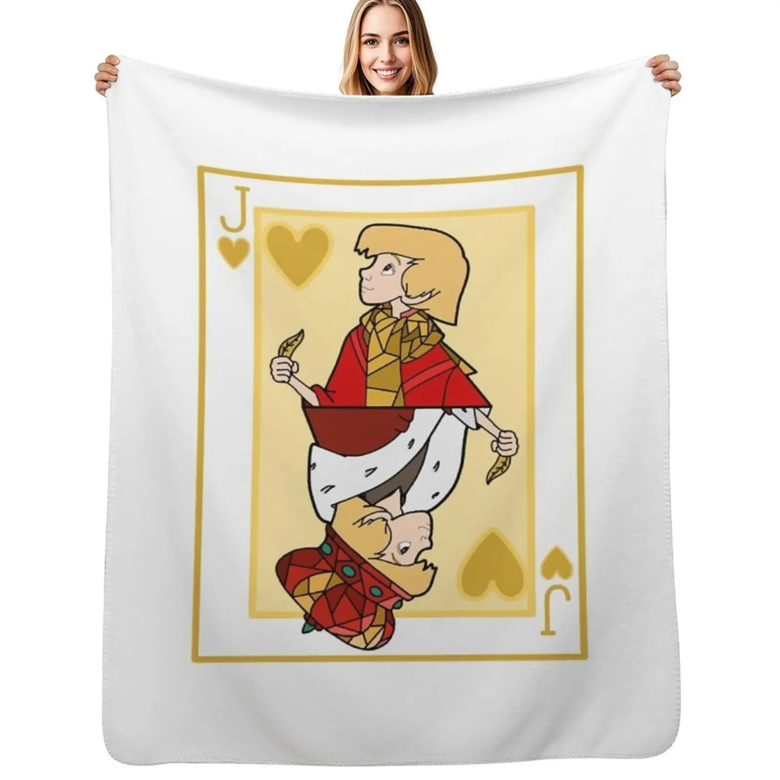 Jack of hearts Throw Blanket Stain Resistant Cozy Warm Blanket