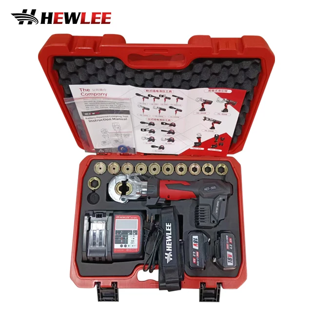 

HEWLEE HZT-300 Electric Hydraulic Plier Copper Aluminum Terminal Li Battery Crimp Plier