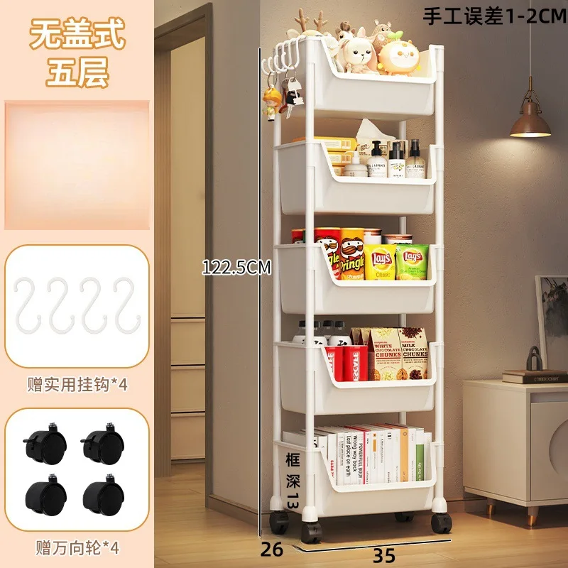 Storage Racks Mobile Trolley Organizer Drawer Cabinet Bedroom Kitchen Cart With Wheels Home Accessories Multi Storey Bookshelf