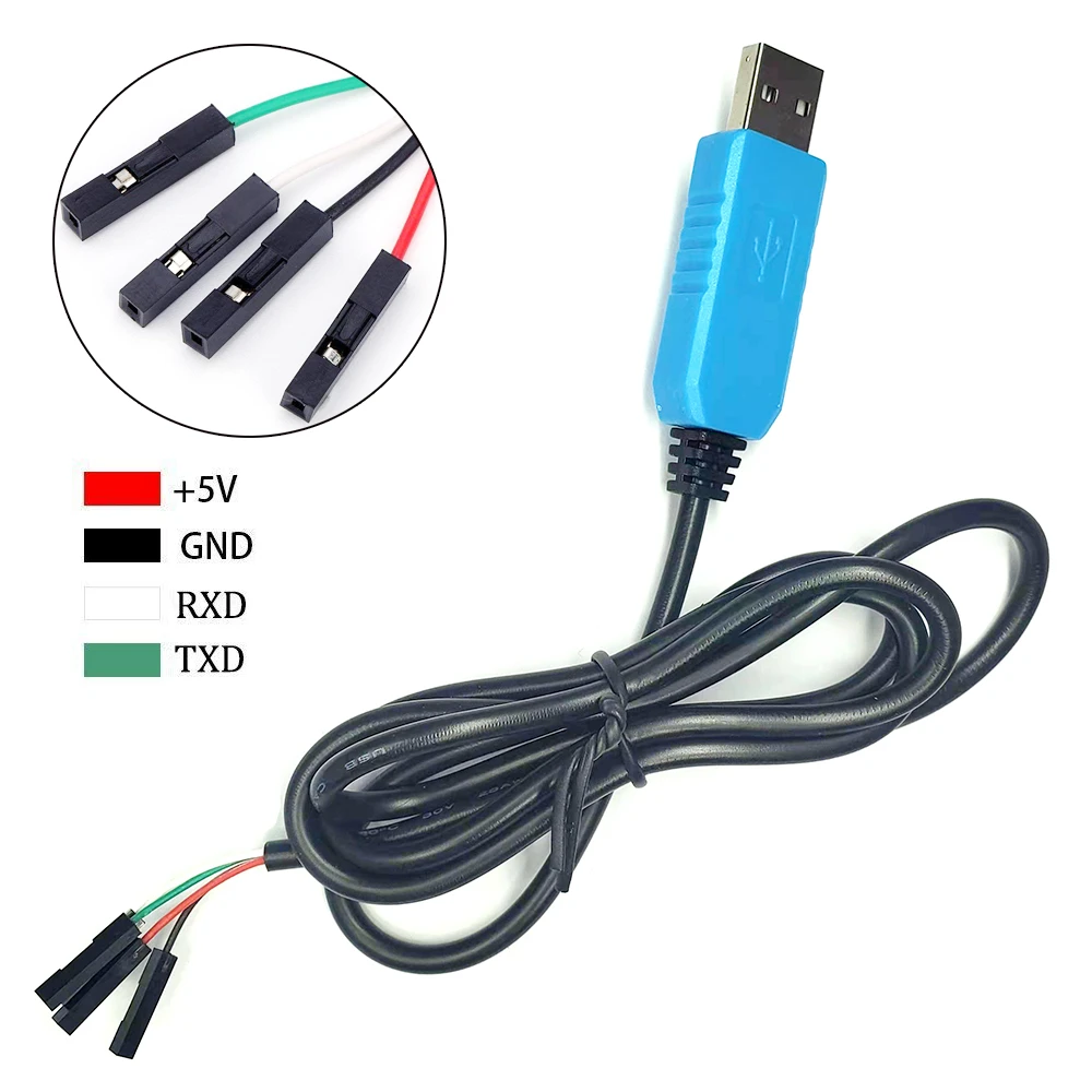 PL2303TA Compatible with WinXP Win 7 8 8.1 Win10 Vista A PL2303 TA USB to TTL RS232 Convert Serial Download Cable