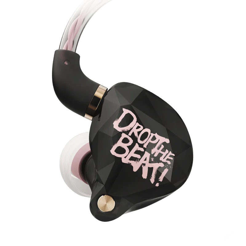 Whizzer OS1 Beat composiet dynamische membraandriver (1DD) 5N OFC-kabels en 3 paar oordopjes HIFI IEMs in-ear oortelefoon