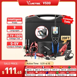 New VDIAGTOOL V500 Automotive Power Circuit Probe 9-30V Car Electric Circuit Tester  Oscilloscope/Multimeter/Injector/Relay Test