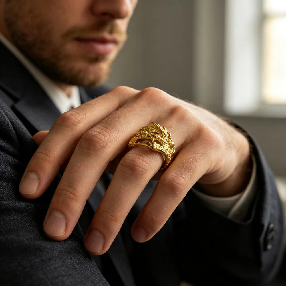 Dragon Claw Eagle Talon Ring, Stylish Bold Creative Jewellery Punk Finger Ring for Trendsetters