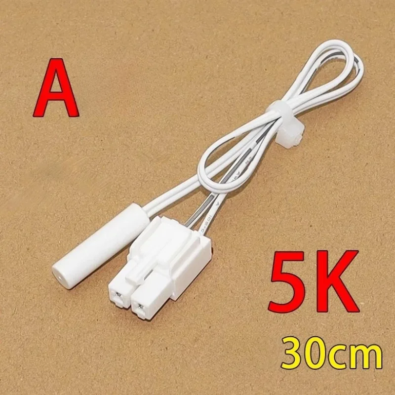 Sensor de Temperatura para Refrigeradores Midea, Hisense y Haier, 2/5K, Sensor de Control de Temperatura de Descongelación, Sonda de Detección de Temperatura