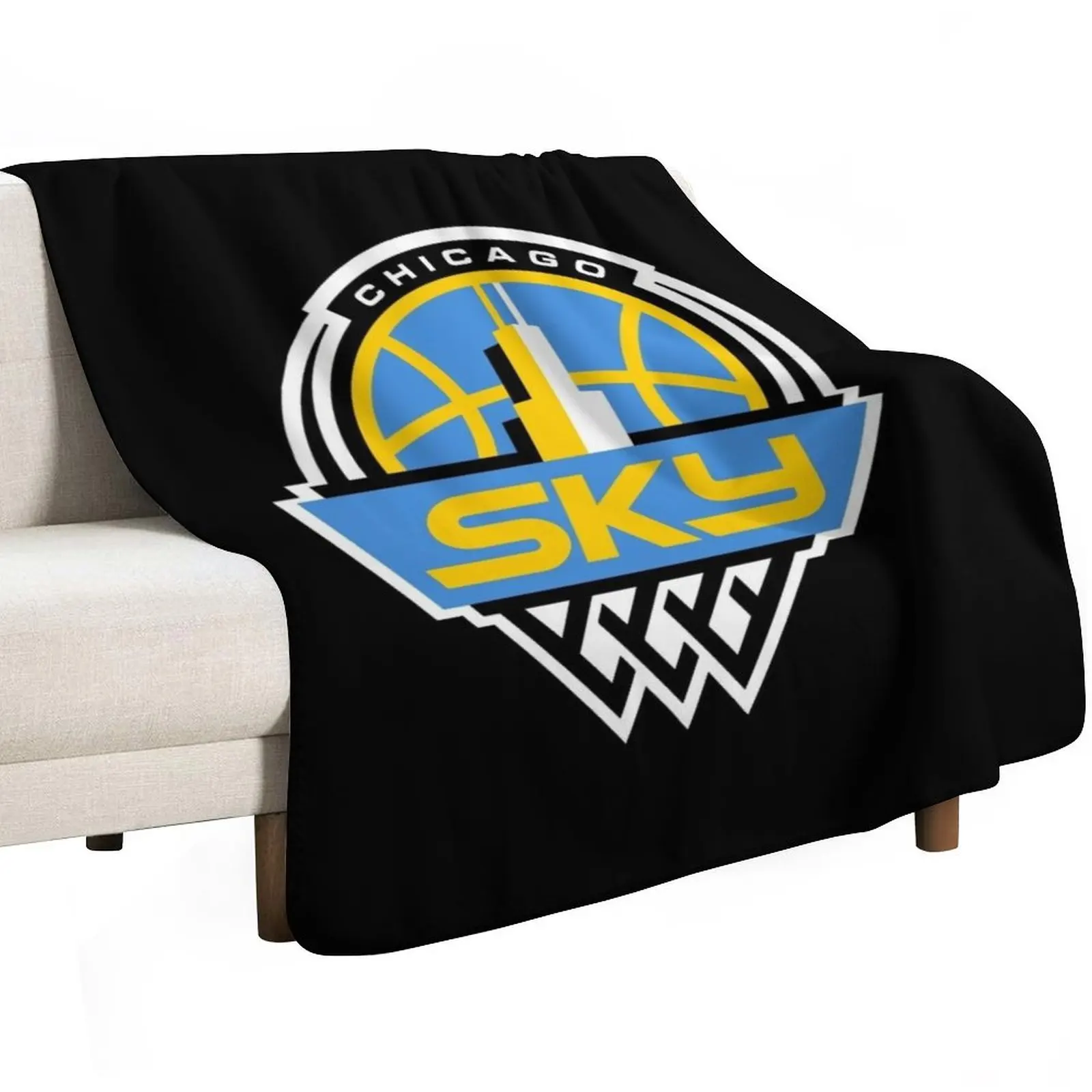 Chicago Sky Throw Blanket Tourist Bed covers Weighted Blankets Sofas Of Decoration Retros valentine gift ideas Blankets